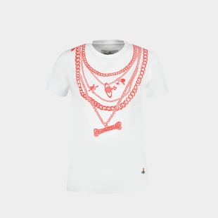 棉质 Chain 恤 白色 Peru