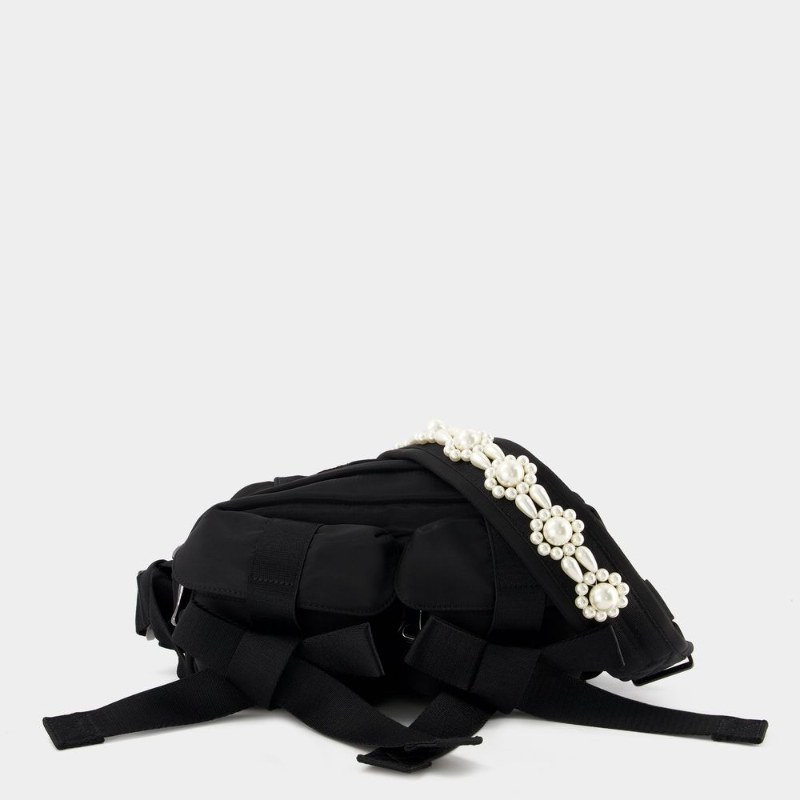 Simone Rocha Bum Bag 小众设计珍珠链条单肩包女斜挎小包手机包