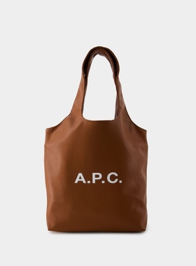 粉丝专享A.P.C. Ninon small Tote植鞣皮通勤字母托特手提单肩包