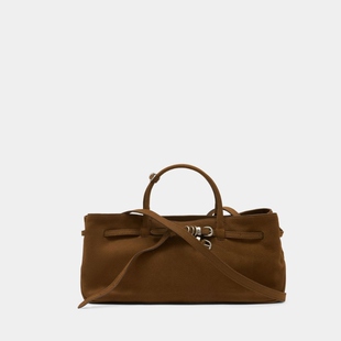 Margesherwood 复古外婆包 单肩包 - 皮质 - 棕色