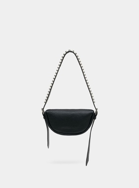 【粉丝专享】亚历山大王 Alexander Wang Ry 斜挎包  皮质  黑色