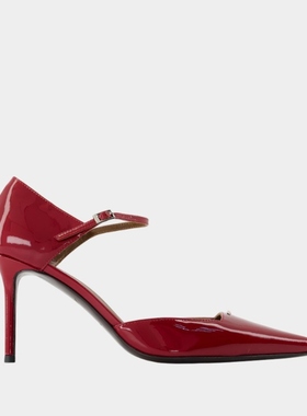 Giuseppe Zanotti Raquel 85 高跟鞋 - 皮质 - 红色