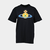 Westwood 纯棉 西太后 Orb Vivienne T恤 超大款 经典 黑色