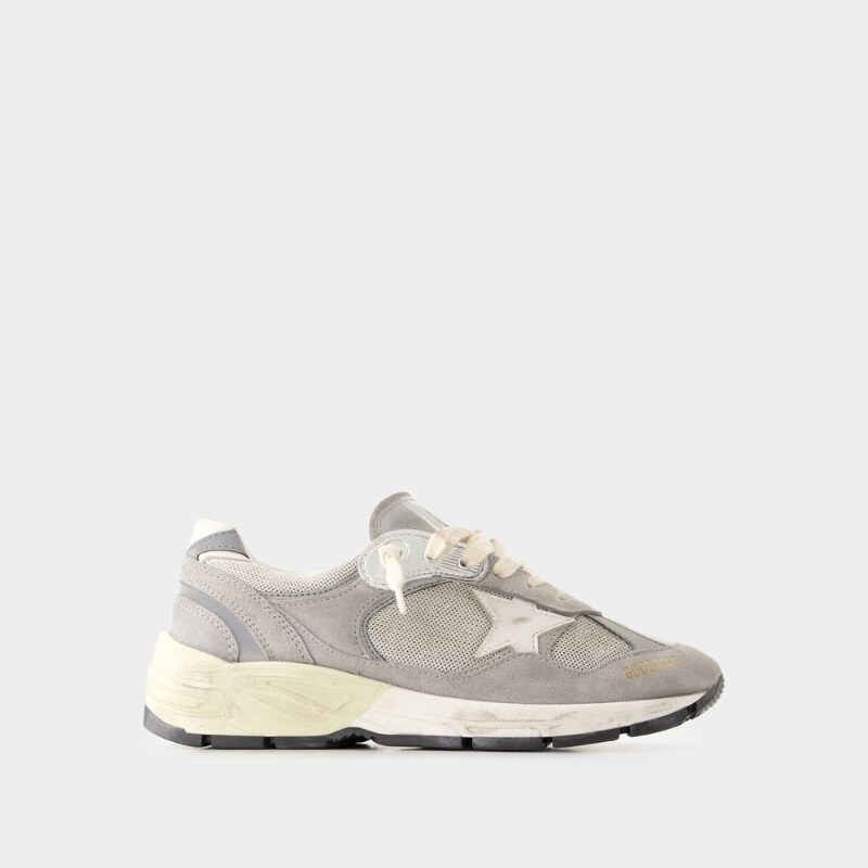 golden goose ggdb running 灰色光面小牛皮运动鞋