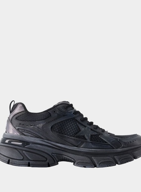 Golden Goose GGDB Lightstar运动鞋 - 皮质 - 黑色