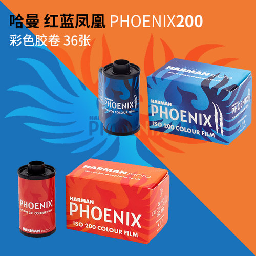135彩色负片伊依尔福哈曼红蓝凤凰36张PHOENIX200胶卷胶片C41冲洗