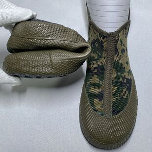 一脚蹬波纹平底帆布鞋防臭建筑工人鞋男女高腰工地XB021