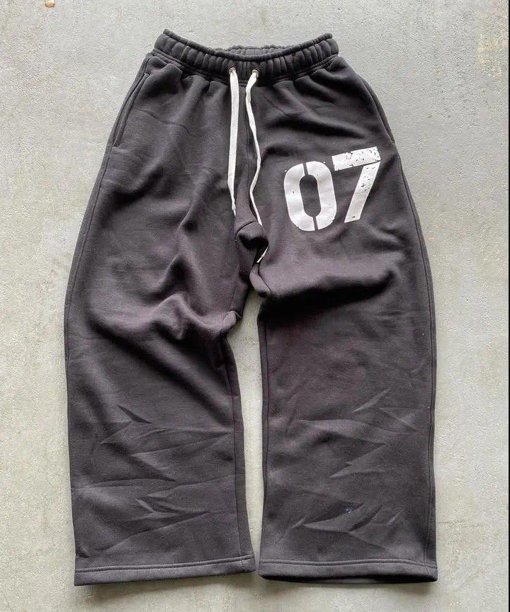 美式街头卫裤抽绳裤宽松嘻哈直筒长裤休闲裤y2k运动裤Sweatpants