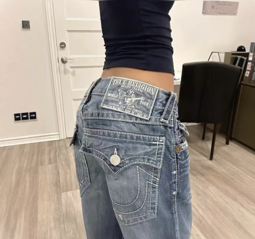 Vintage Jeans Y2K Clothes Men Women Gothic Hip Hop Pocket裤