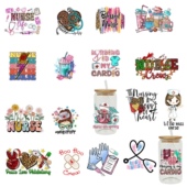 卡通印花彩色logo杯贴水杯贴玻璃贴杯无痕防水水晶标现货装 饰贴纸