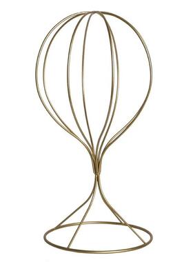 厂家现货供应铁艺帽子展示架金属帽托黑色金色白色帽架帽店帽子架