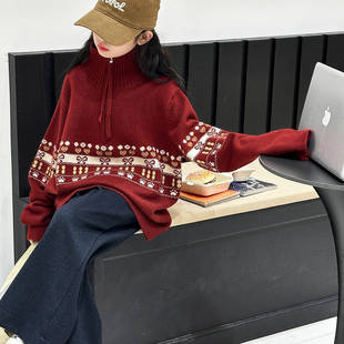 2026女童加厚保暖毛衣秋冬款新款洋气上衣女孩大童冬季内搭针织衫