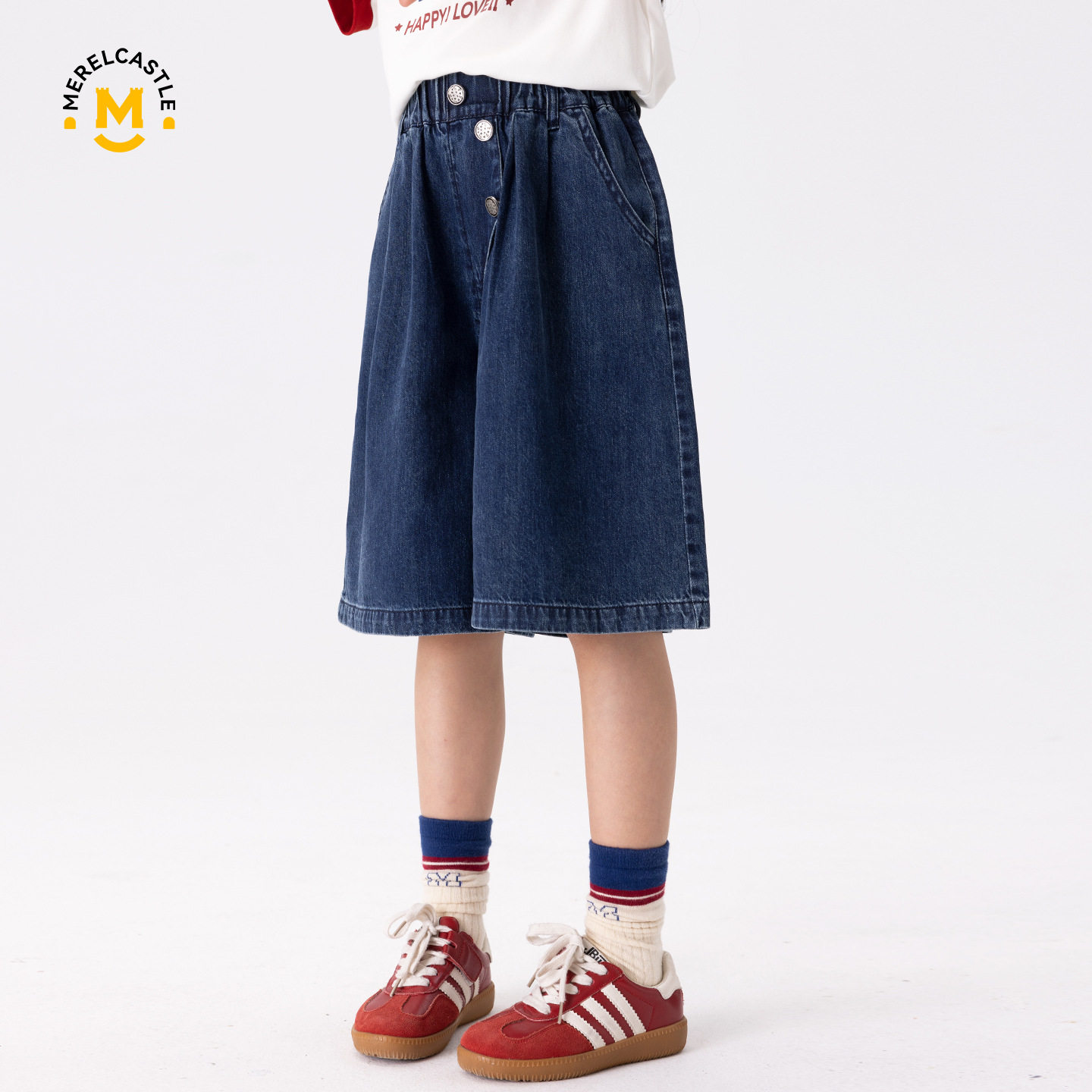 2026女童夏季五分裤新款中大童休闲宽松薄款裤子夏装女孩牛仔短裤