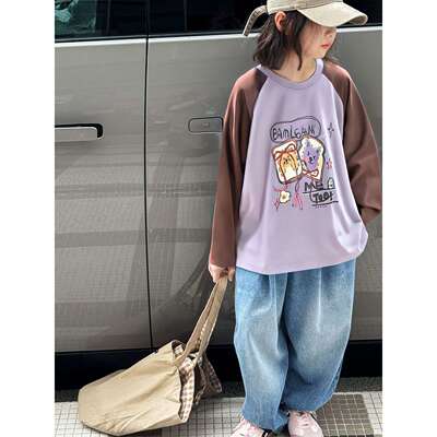 女童长袖T恤2025新款儿童女孩