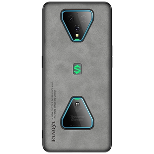 适用黑鲨游戏手机5Rs手机壳黑鲨3/4/5羊巴皮保护套s男士商务防摔pro女款简约5G磨砂复古风blackshark网红外壳