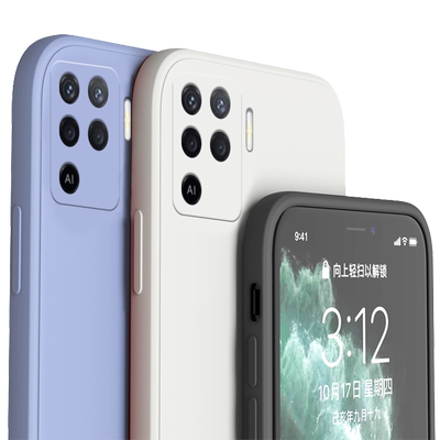 适用于oppoA94手机壳新款a95液态硅胶保护套a96直边镜头全包防摔a97磨砂潮牌男女款OPPO简约网红软外壳钢化膜