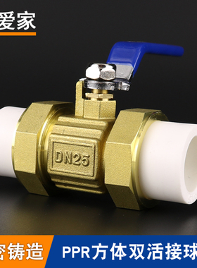 PPR加厚铜球阀双活接球阀20 4分 25 6分 32 1寸50热熔双活接阀门