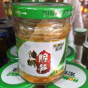 170克*6瓶宏绿油焖脆笋嫩笋微辣即食凉拌冷菜包邮