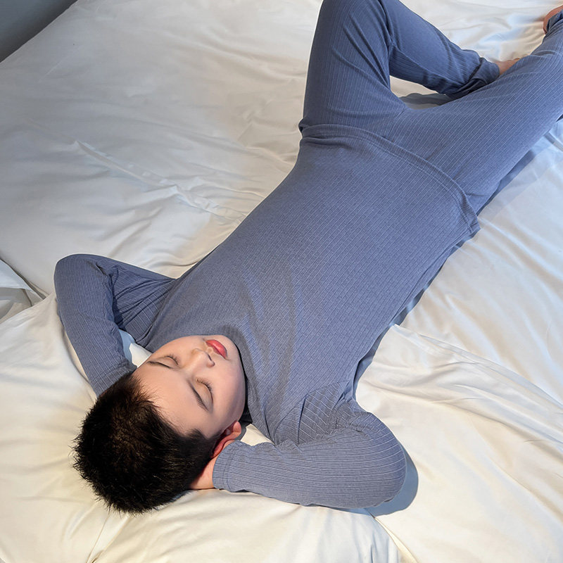 胖男童秋衣裤两件套秋冬睡衣中大童保暖内衣套装胖孩家居服加肥版
