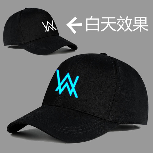 明星同款鸭舌夜光棒球帽帽子