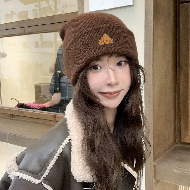 Adidas阿迪达斯冷帽男女款冬跑步户外登山运动针织毛钱帽子JW1638