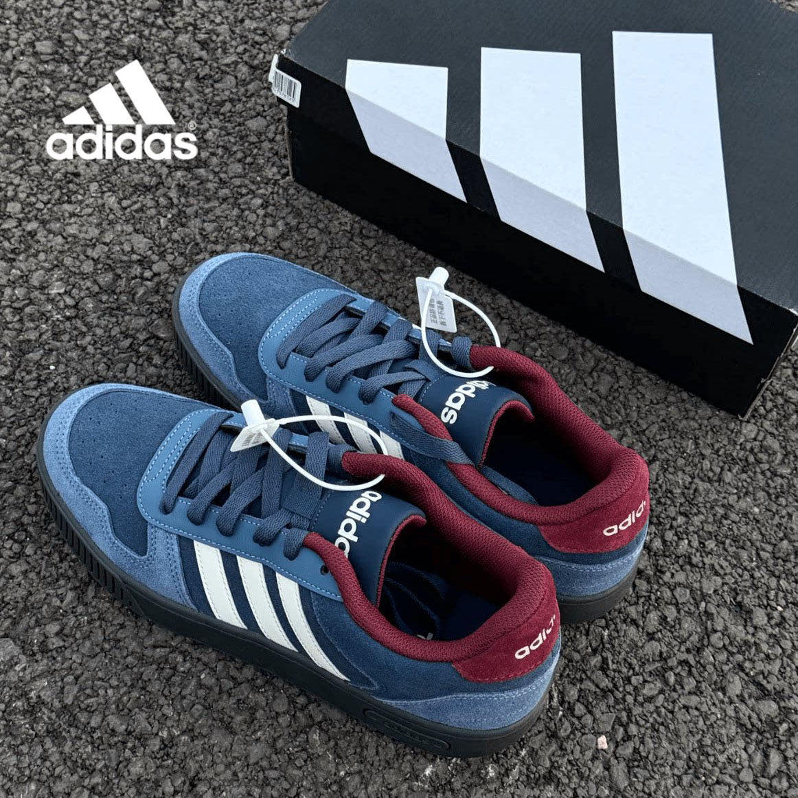 Adidas阿迪达斯正品板鞋男女款2026秋冬爆款复古篮球风时尚运动鞋