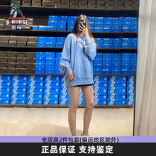 Adidas阿迪达斯三叶草女子卫衣2024春季新款经典logo套头衫H09306