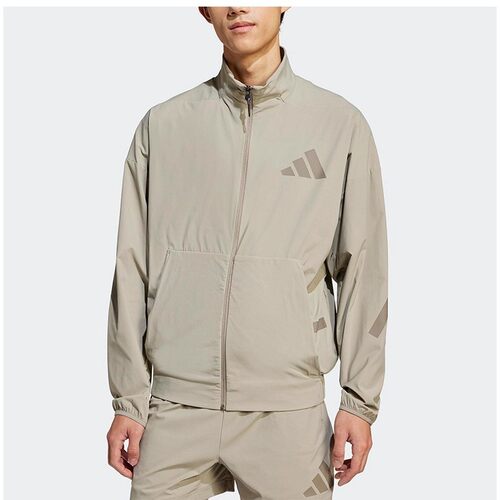 正品ADIDAS阿迪达斯男子外套立领梭织透气户外运动训练夹克JN9028