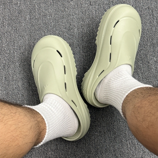 Adidas阿迪达斯厨师鞋男女洞洞鞋夏季厚底包头半拖穆勒鞋波波凉鞋