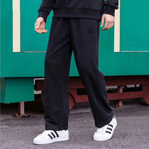 阿迪达斯男针织棉宽松直筒卫裤