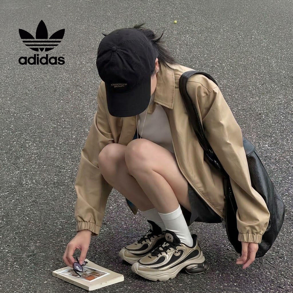 阿迪达斯三叶草正品厚底女鞋2026秋季新款舒适百搭通勤休闲老爹鞋