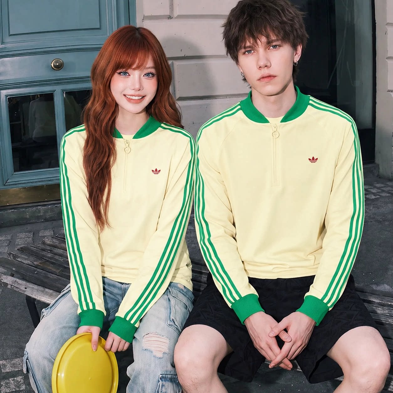 正品Adidas阿迪达斯三叶草外套