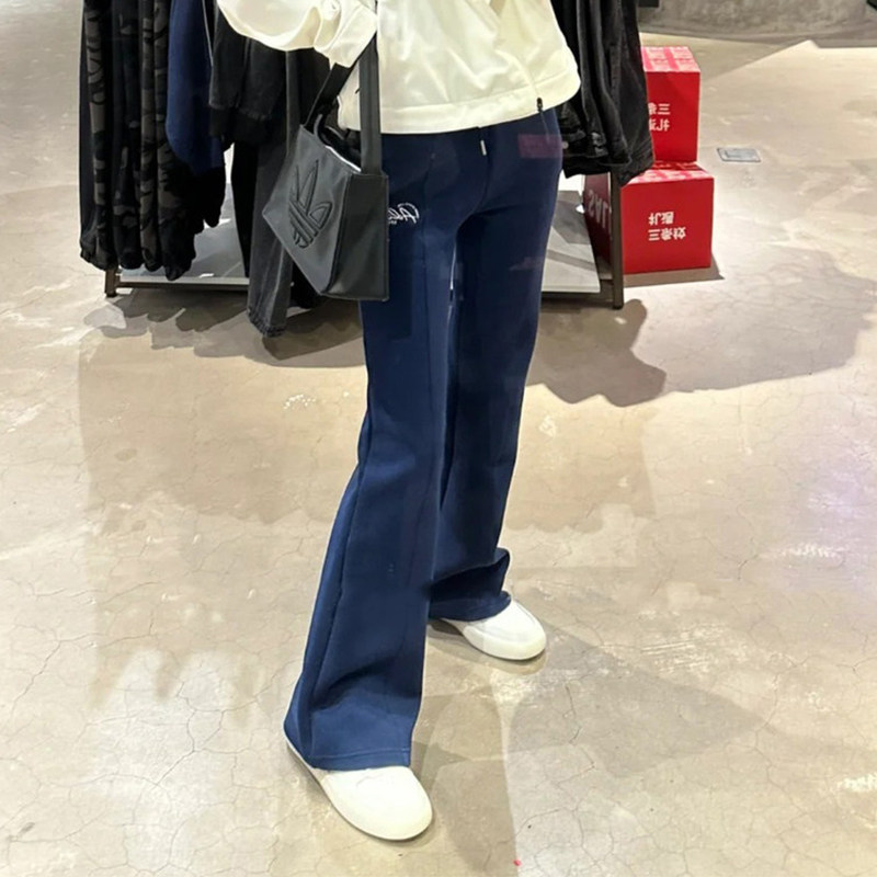 Adidas阿迪达斯正品女子运动休闲修身显瘦微喇裤针织长裤JZ1648,运动服/休闲服装,运动长裤,淘宝优惠券,粉丝福利购,淘宝优惠卷