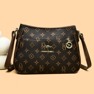 印花托特包女2025新款时尚大气斜挎包大容量女士背包6667