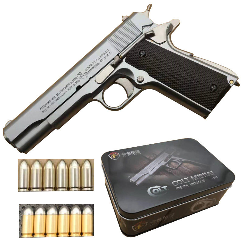 ALLOY EMPIRE 1:2.05 총 모델 M1911 금속 시뮬레이션 수동 배출 조립 및 분해 모델을 발사할 수 없습니다