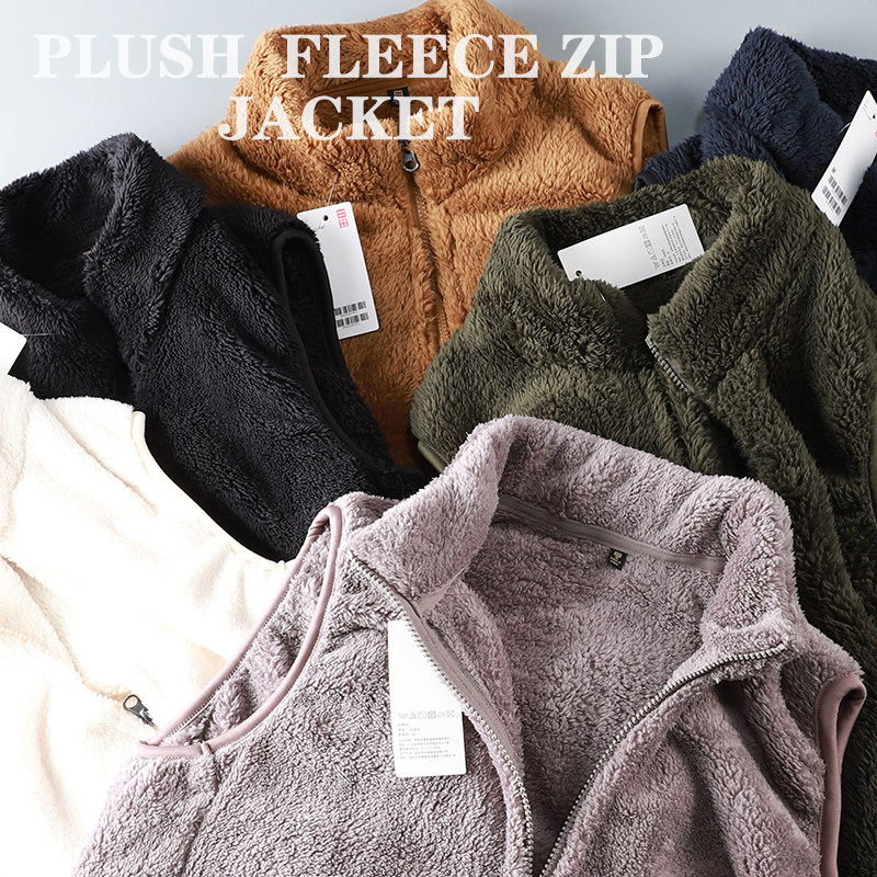 温暖珊瑚绒!外贸工厂秋冬立领抓绒马甲背心男潮