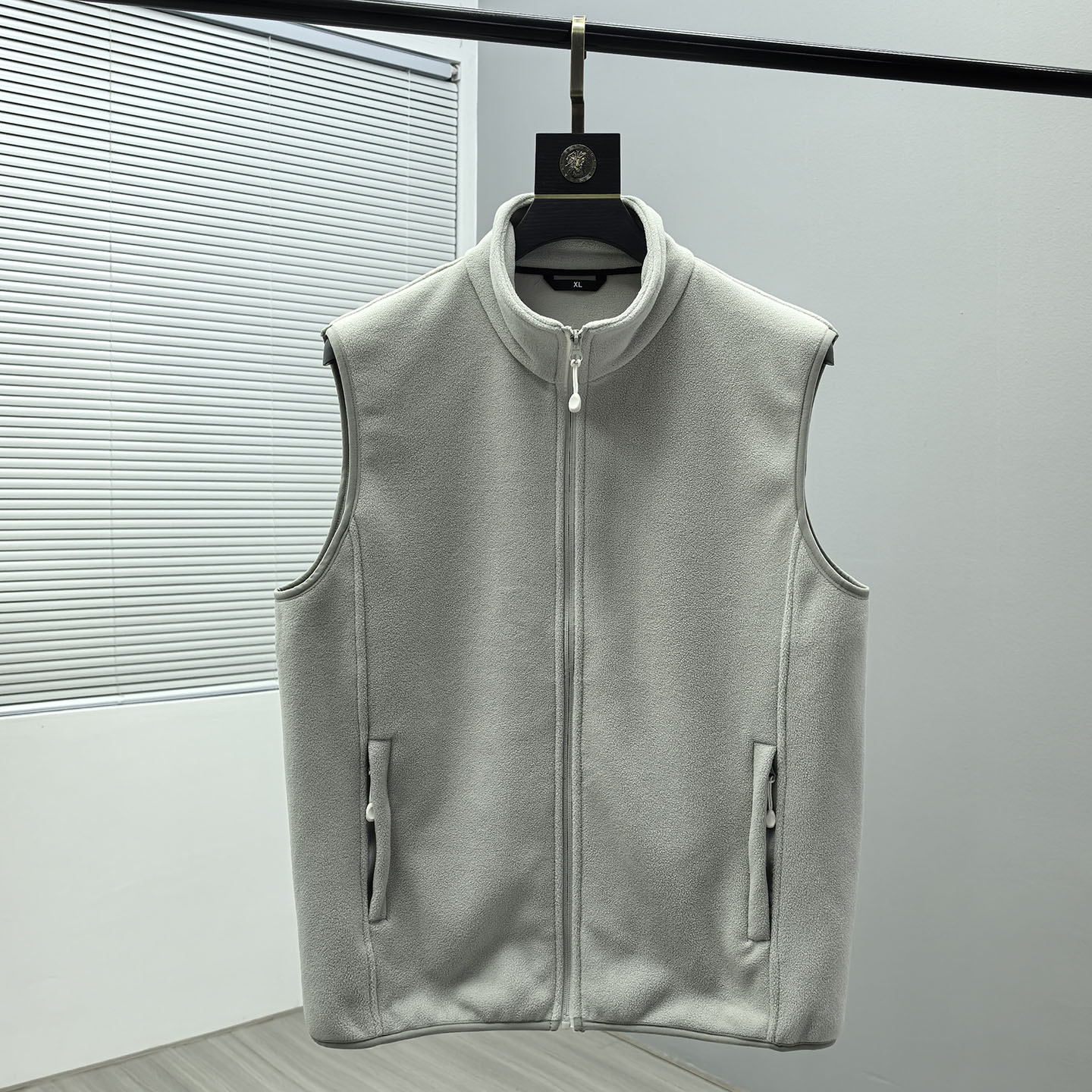 秋冬b备百搭 摇粒绒保暖户外立领马甲背心无袖外套内穿外穿男潮