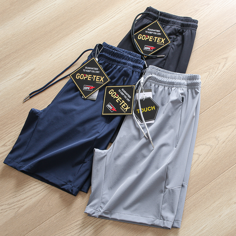 锦纶+氨纶 2024夏天男士户外弹力速干透气运动休闲五分短裤中裤