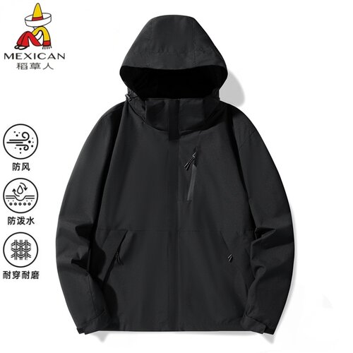稻草人防风防水三合一可拆冲锋衣