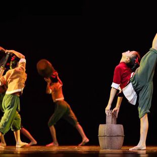 我心中的河演出服儿童舞蹈服木桶道具禾下乘凉梦丰收稻田花香稻穗