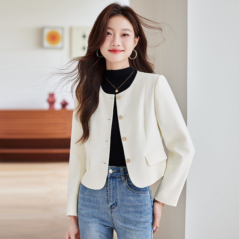 小香风西装外套女时尚春秋新款百搭小个子西服气质休闲高级感上衣