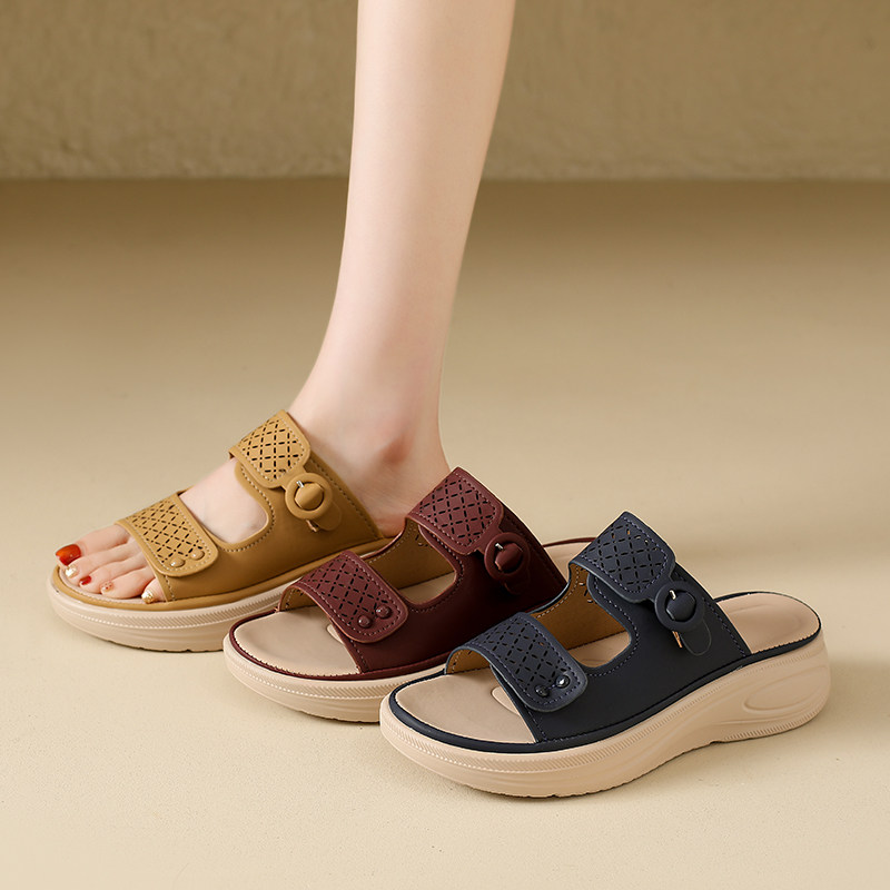 厚底凉拖鞋女2025年秋冬新款百搭休闲外穿一字拖坡跟防滑沙滩拖鞋,女鞋,一字拖,淘宝优惠券,粉丝福利购,淘宝优惠卷