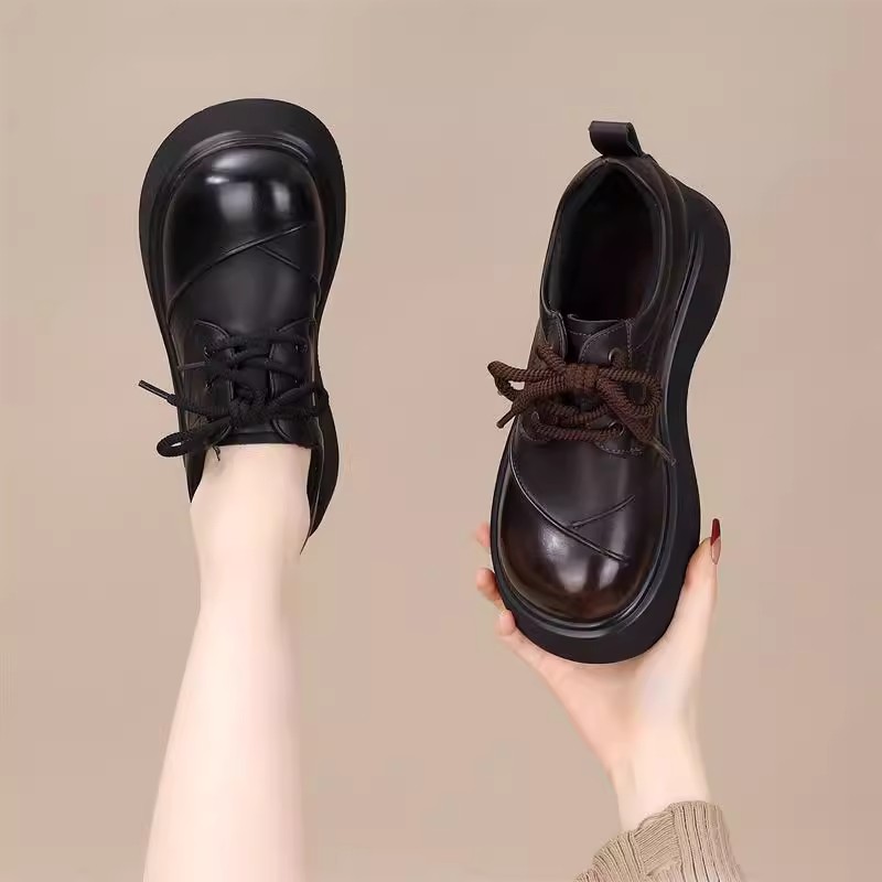 高品质-单鞋女软底系带