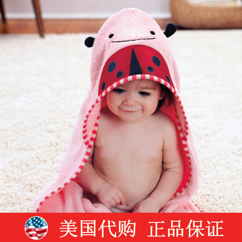 skiphop动物卡通造型披斗篷浴袍