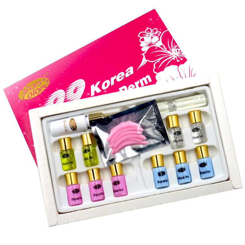 日本娃娃卷翘睫毛术套盒 眼部造型冷烫睫毛套装 半永久芭比睫毛烫