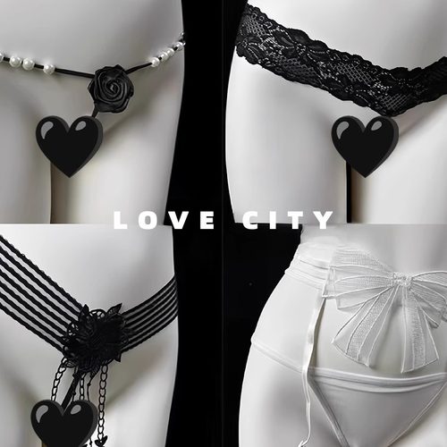 LOVECITY「珍的爱你」纯欲带珍珠蕾丝性感内裤辣妹低腰细带裤