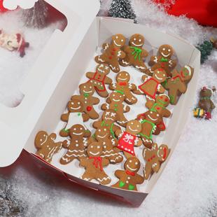 圣诞节diy亲子手工姜饼人糖霜饼干礼盒公司同学聚会团建儿童礼物