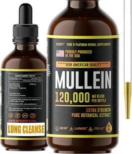 美国代购HERBIFY Mullein Drops - Lung Cleanse - Mullein Leaf