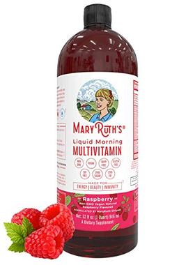 Morning Liquid Vitamins by MaryRuth (Raspberry) Vegan Multiv