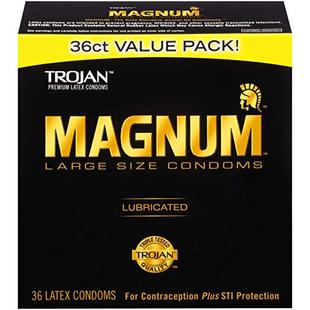 Condoms 36ct Larger Large product Size the MAGNUM About